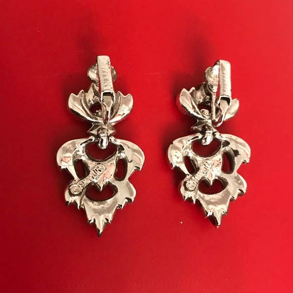 Vintage 1950’s Emmons Clip On Earrings - Picture 2 of 10